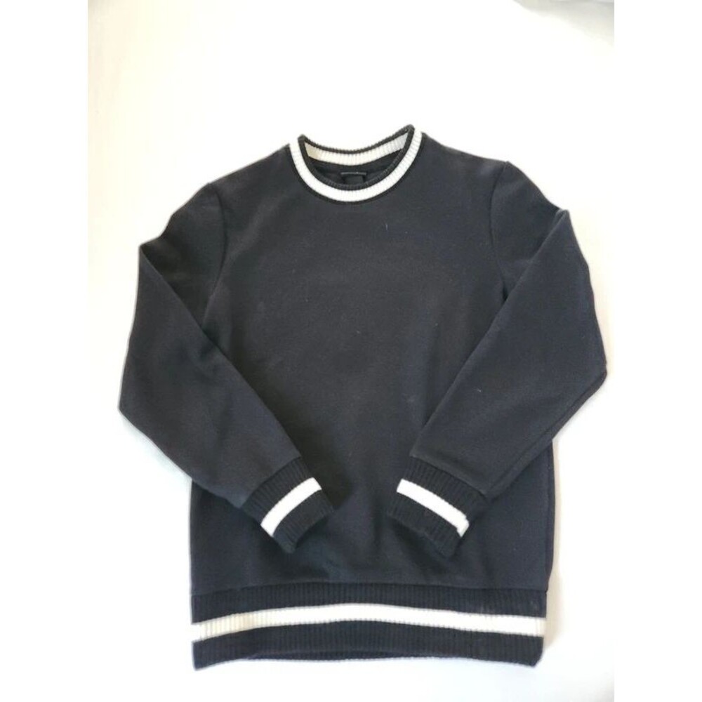 H&M Dark Blue Mens Small Crewneck Sweater Preppy Varsity